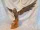 Hand Carved Wooden Eagle 19 Tall 21 Wingspan Made In Russia Removable Wings