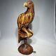 Hand Carved Wooden Eagle Statue Sculpture Figurine Art Decor 14 Signed Clive