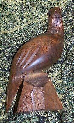 Hand-carved Ironwood Eagle Statue Wildlife Decor