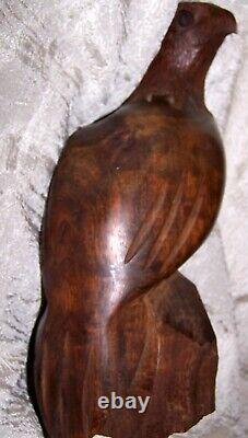 Hand-carved Ironwood Eagle Statue Wildlife Decor