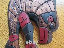 Hand carved Signed Eagle & Salmon by Native Salish artist Dean White