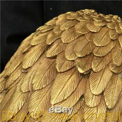 Hand-carved eagle skull head Furnishing articles ornaments 1pc BM71