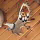 Hand Carved Moose Antler Eagle With Medicine Wheel Tony Ramer Please Read Desc