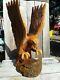 Hand Carved Wood Eagle Harley-davidson