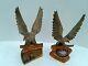 Hand Carved Wooden Eagles And Egg Made In Russia