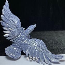 Handcarved Natural Crystal Quartz Mineral Specimen, Eagle, Carved. Stone Statue