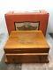 Harley-davidson Eagle Organizer Box Solid Oak Hand Carved Collectors Box Rare