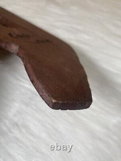 Herman Peter Eagle & Whale Signed Hand Carved Native Alaskan Wood Sculpture