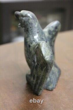 Howard Moose (Cree) 1992 Hand Carved Soapstone Eagle