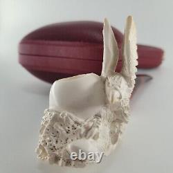 Hunting eagle meerschaum pipe handcarved block meerschaum by CPW #847