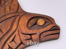 Ike Charlie Hand Carved Orca Raven Eagle Wall Hanging Carving Native Nootka