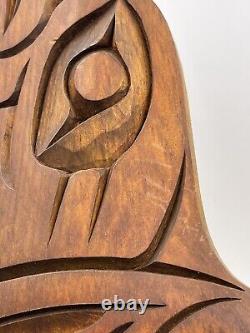 Ike Charlie Hand Carved Orca Raven Eagle Wall Hanging Carving Native Nootka