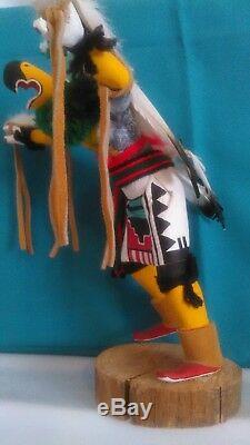 KACHINA Doll Collectible Hand Carved Wood Katsina Eagle Dancer Ceremony Figure