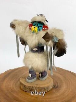 Kachina Eagle Collectible Hand Carved 10 Tall Navajo by F Charlie Native Vtg