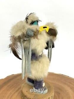 Kachina Eagle Collectible Hand Carved 10 Tall Navajo by F Charlie Native Vtg