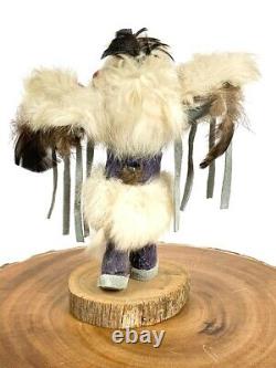 Kachina Eagle Collectible Hand Carved 10 Tall Navajo by F Charlie Native Vtg