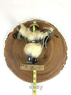 Kachina Eagle Collectible Hand Carved 10 Tall Navajo by F Charlie Native Vtg