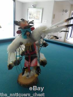 Kachina Katsina Eagle Dance by Spencer, Hand carved and painted carving