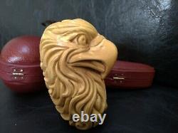 LARGE Handcarved Eagle Meerschaum Pipe by CPW Pipes #bd6