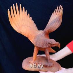 Large 15.5 Tall Hand Wooden Carved Eagle! Eagle08