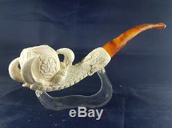 Large Size Eagle's Claw, Block Meerschaum, Hand Carved Eagle's Claw
