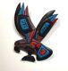 Lester Edwards 13.5 Eagle Coast Salish Carving Hand Painted Native Indigenous L