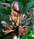 Mask Garuda Hindu Eagle Barong Bali Wood Hand Carved Painted Decor Wall Hang Art