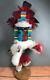 Masked Eagle Dancer Kachina Hand Carved Signed Native American For Repair(ws)