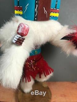 Masked Eagle Dancer Kachina Hand Carved Signed Native American For Repair(WS)