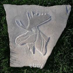 Moose Hand Carved in Sandstone