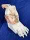 Native American Hand Carved Stone Statue Of Hunter, Eagle And Bear Paw Very Rare