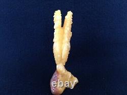 Natural Baltic Amber EAGLE Figurine 45gr. Hand Carved Butterscotch
