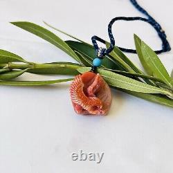 Natural Gemstone Agate Fly Eagle Hand-carved Bald Eagle Amulet Pendant Necklace