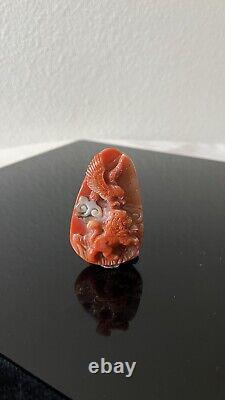 Natural Gemstone Hand-carved Pendant Exquisite Collectible Boutique Pendant E