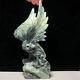 Natural Quartz Crystal Cluster Mineral Specimen. Dushan Jade. Hand-carved Eagle