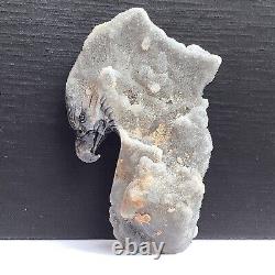 Natural quartz crystal cluster mineral specimen hand-carved The eagle collection