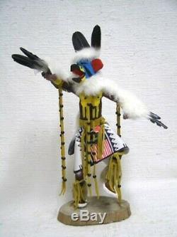 Navajo-Hopi HANDCARVED 18.75 Old Style Eagle Great Spirit Katsina Kachina Doll