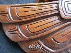 Northwest Coast Classic Design, Hand Carved Eagle Effigy Plaque, Wy-082205447