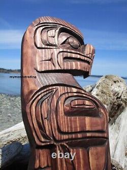 Northwest Coast native First Nation hand carved EAGLE Authentic Indigenous art