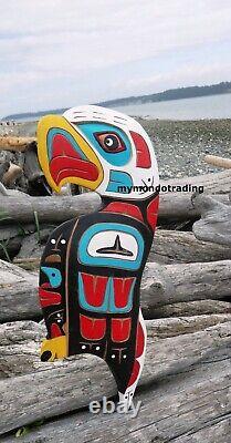 Northwest Coast native First Nation hand carved EAGLE, authentic Indigenous art