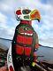 Northwest Coast Native First Nation Hand Carved Eagle, Authentic Indigenous Art