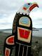 Northwest Coast First Nations Native Hand Carved Cedar Eagle Indigenous Wall Art