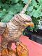 Original Eagle Vintage Sculpture Ussr Hand Carved Home Decor1985 Wooden Figurin