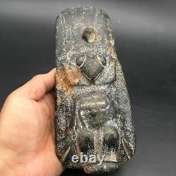 Old China Hongshan Culture Jade stone Hand-carved eagle Statue, #387