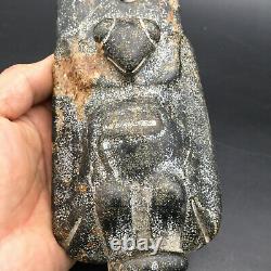 Old China Hongshan Culture Jade stone Hand-carved eagle Statue, #387