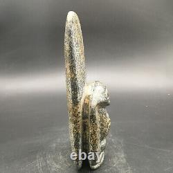 Old China Hongshan Culture Jade stone Hand-carved eagle Statue, #388