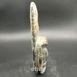 Old China Hongshan Culture Jade stone Hand-carved eagle Statue, #389