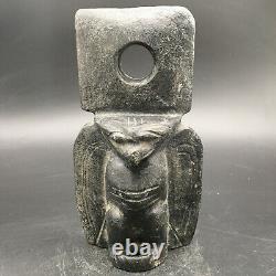 Old China Hongshan Culture Jade stone Hand-carved eagle Statue, #390