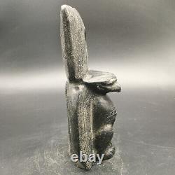 Old China Hongshan Culture Jade stone Hand-carved eagle Statue, #390