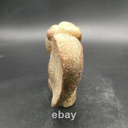 Old China Hongshan Culture hetian Jade Hand-carved eagle Statue, #378